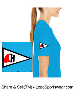 Ladies short sleeve SPF protected tee Design Zoom